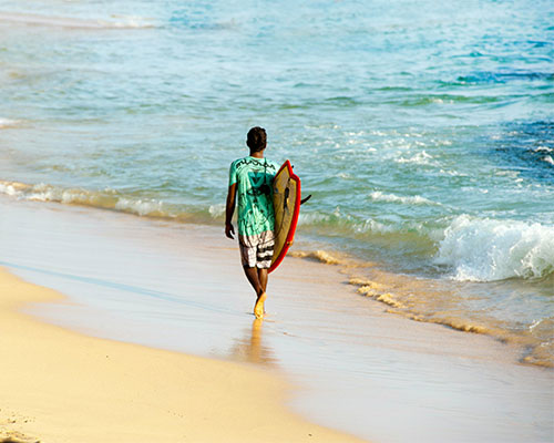 surfing Srilanka