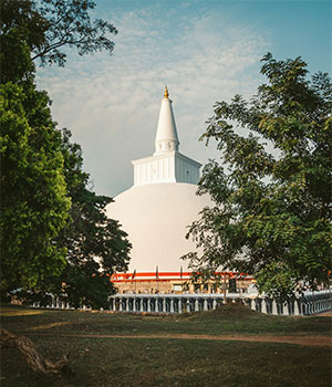 Thuparamaya buddhist temple Anuradhapura-Sri Lanka